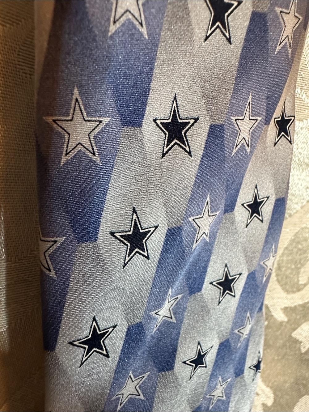 NFL Blue Star-Pattern Men’s Tie Dallas Cowboys